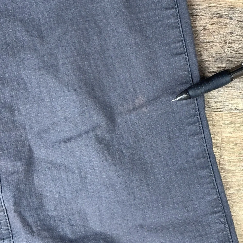 Vuori Ripstop Pants Womens Medium Rise And Shine Organic Cotton Gray Flaw
